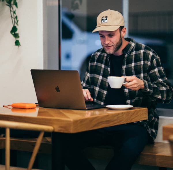 Professional working with laptop